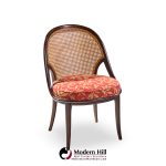 Widdicomb Mid Century Camel Back Cane and Mahogany Dining Chairs - Set of 6