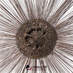 william and bruce friedle mid century sunburst brutalist brass sculpture