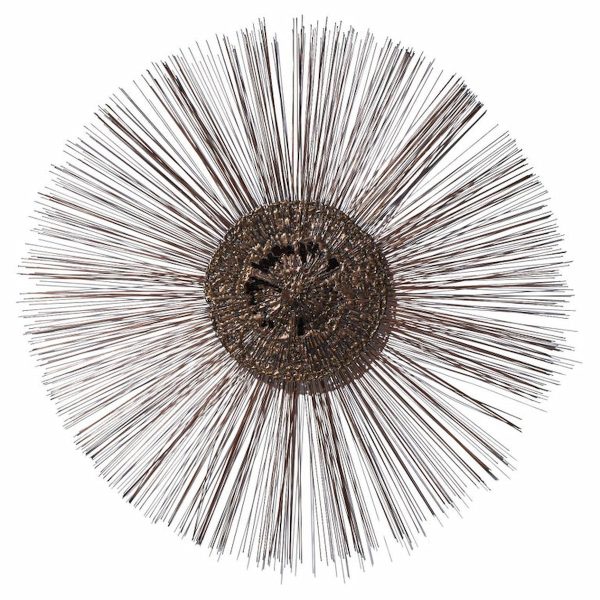 William and Bruce Friedle Mid Century Sunburst Brutalist Brass Sculpture