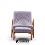 Adrian Pearsall for Craft Associates 705-cw Mid Century Walnut Lounge Chair with Ottoman