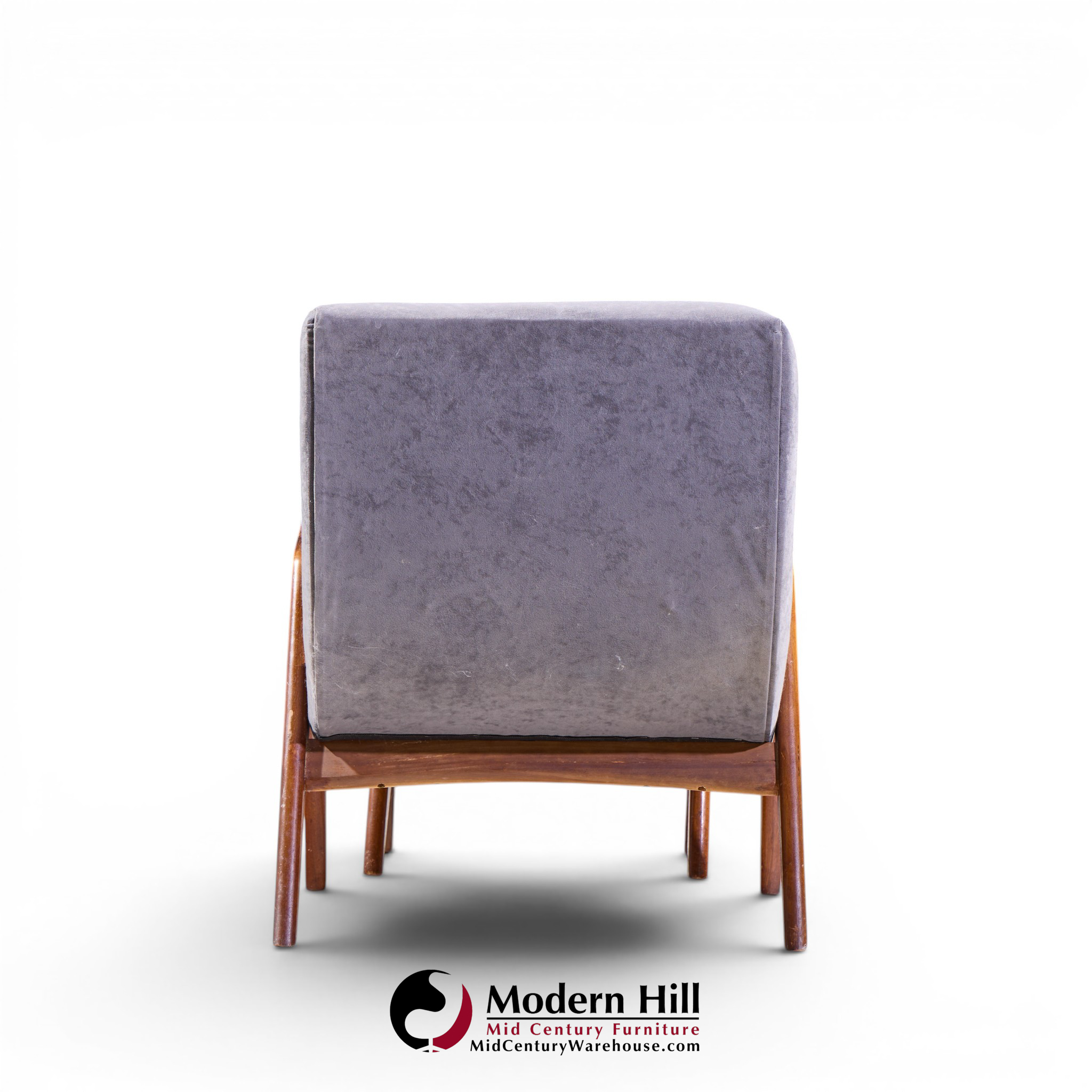 Adrian Pearsall for Craft Associates 705-cw Mid Century Walnut Lounge Chair with Ottoman