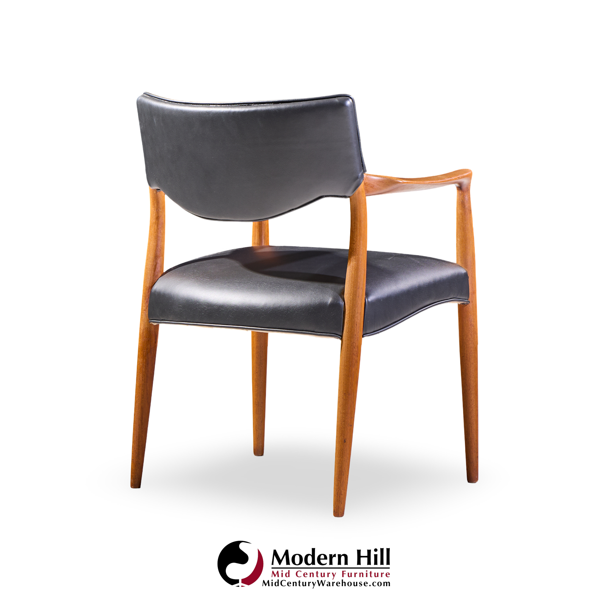 aksel bender madsen and ejner larsen mid century danish teak occasional lounge chairs - pair