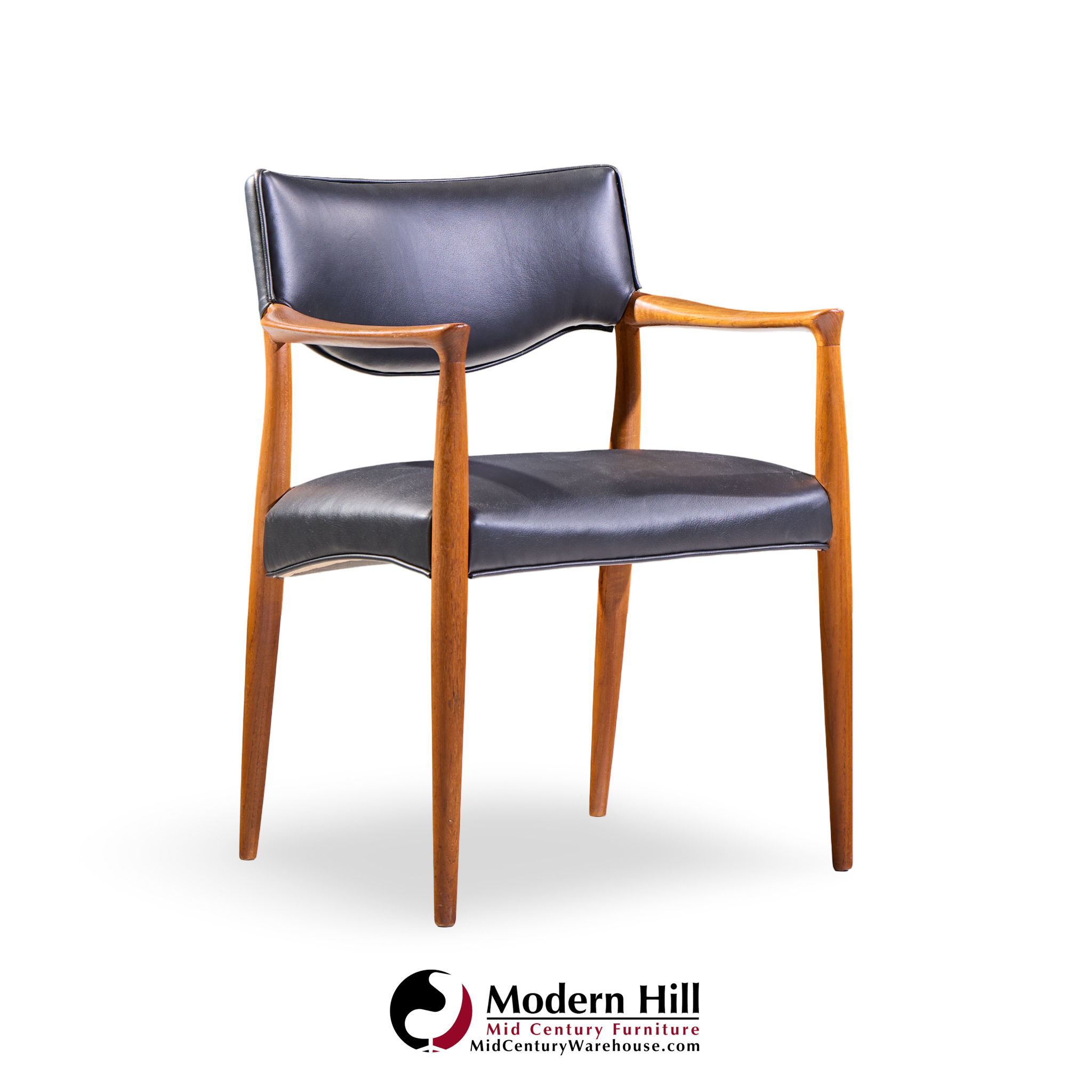 aksel bender madsen and ejner larsen mid century danish teak occasional lounge chairs - pair