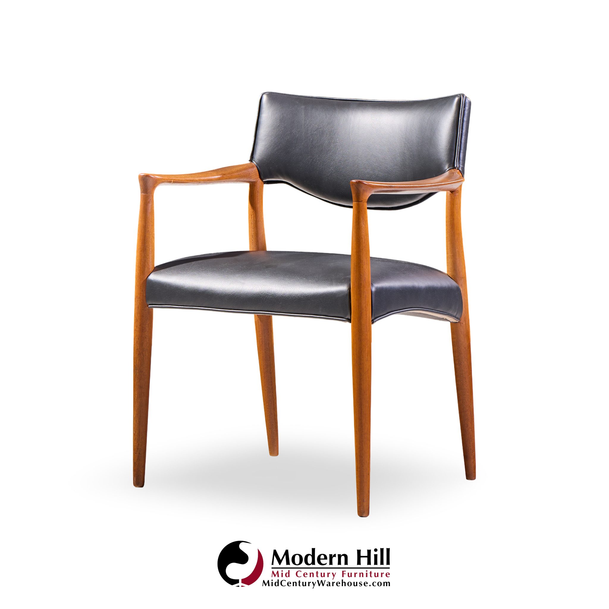 aksel bender madsen and ejner larsen mid century danish teak occasional lounge chairs - pair