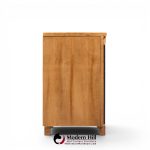 American of Martinsville Mid Century Walnut, Burlwood and Brass Credenza