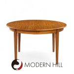 Arne Vodder Mid Century Danish Teak Expanding Round Dining Table with 3 Leaves | Mid Century Modern Furniture - Mid Century Furniture Chicago Arne Vodder Mid Century Danish Teak Expanding Round Dining Table with 3 Leaves