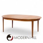 Arne Vodder Mid Century Danish Teak Expanding Round Dining Table with 3 Leaves | Mid Century Modern Furniture - Mid Century Furniture Chicago Arne Vodder Mid Century Danish Teak Expanding Round Dining Table with 3 Leaves