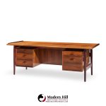 arne vodder for sibast model 207 mid century brazilian rosewood executive desk