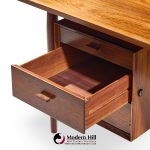 arne vodder for sibast model 207 mid century brazilian rosewood executive desk