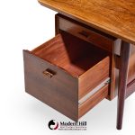 arne vodder for sibast model 207 mid century brazilian rosewood executive desk