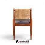 arne vodder for sibast model 51 mid century danish teak and cane dining chairs - set of 6