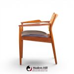 arne vodder for sibast model 51 mid century danish teak and cane dining chairs - set of 6