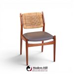 arne vodder for sibast model 51 mid century danish teak and cane dining chairs - set of 6