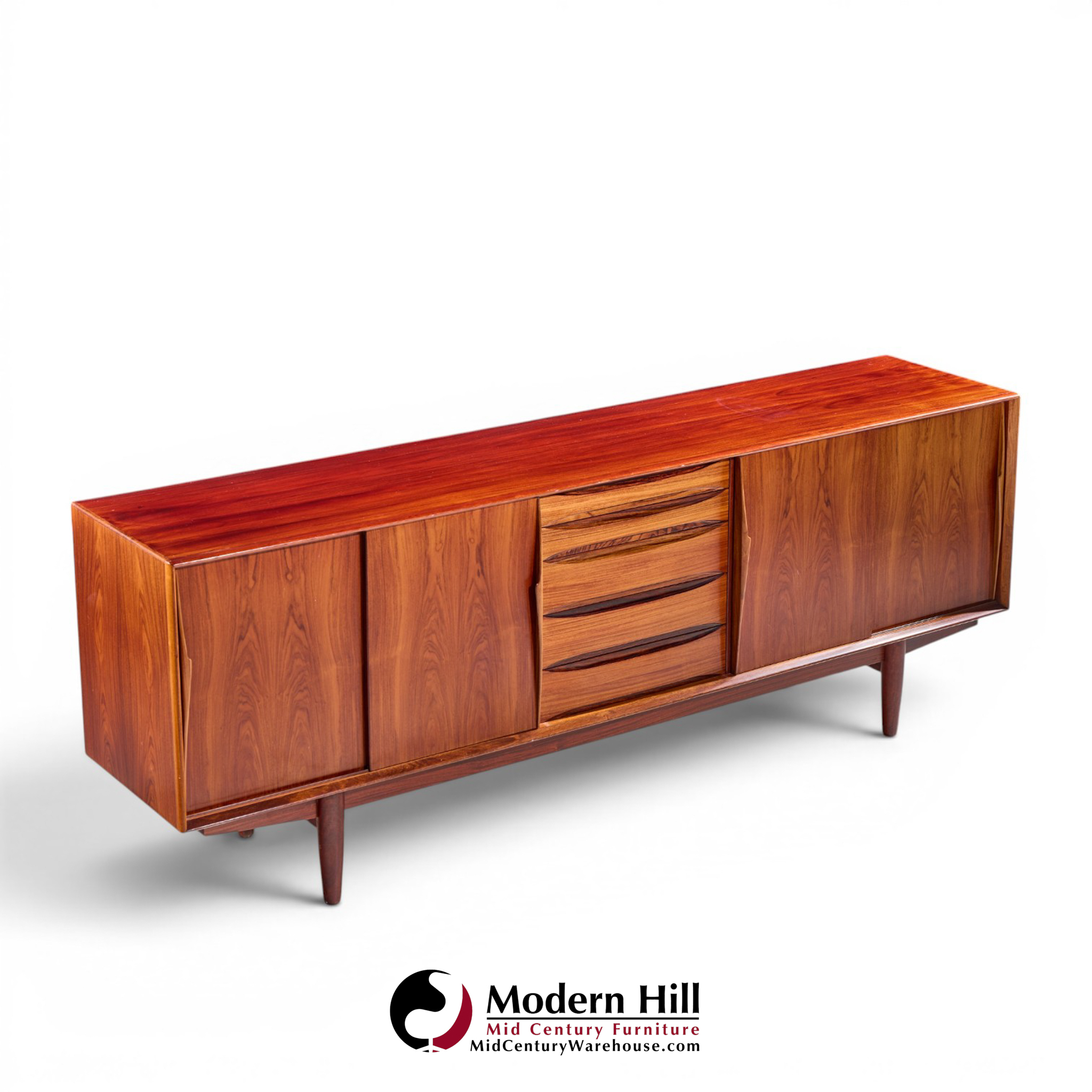 Arne Vodder for Skovby 7738 Mid Century Danish Rosewood Credenza