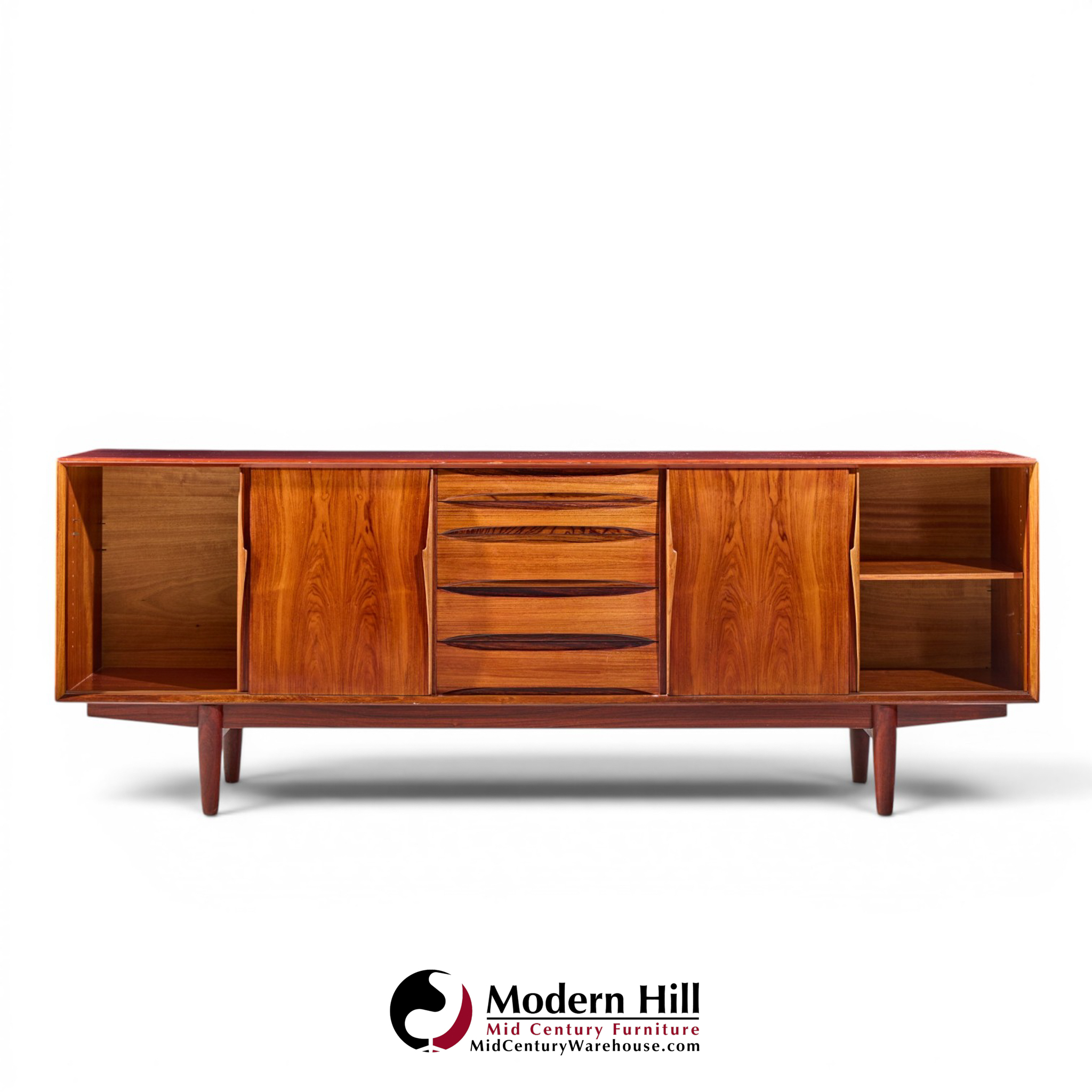Arne Vodder for Skovby 7738 Mid Century Danish Rosewood Credenza