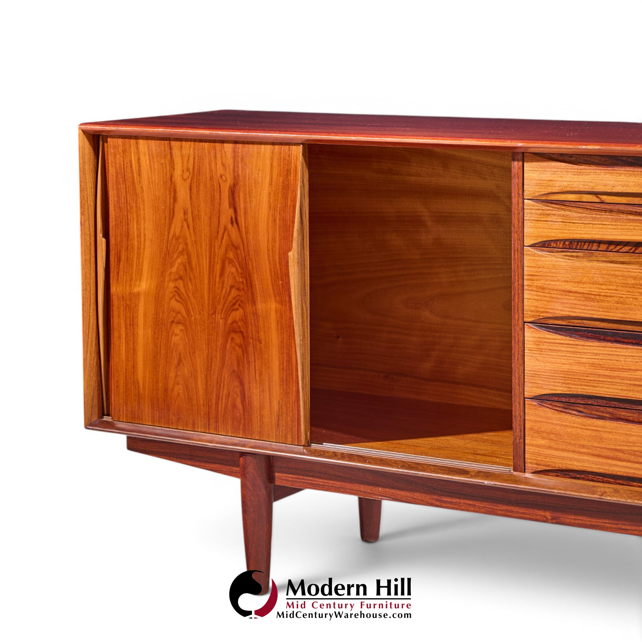 Arne Vodder for Skovby 7738 Mid Century Danish Rosewood Credenza