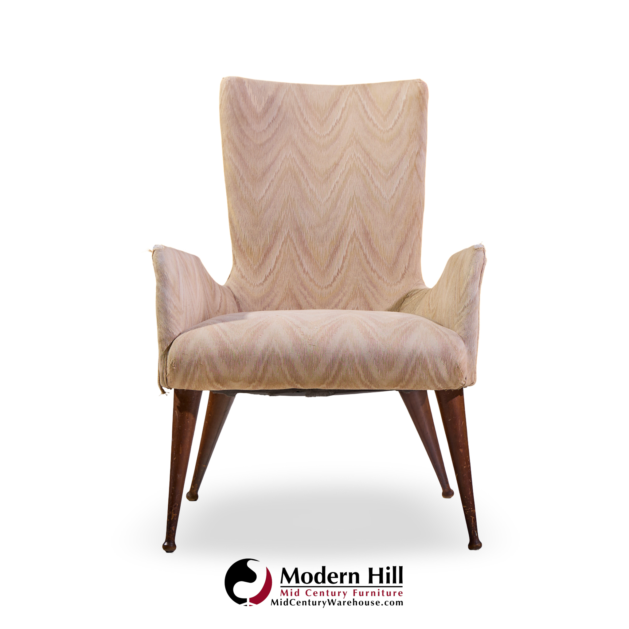 Ben Seibel Mid Century Envoy Walnut Lounge Chair