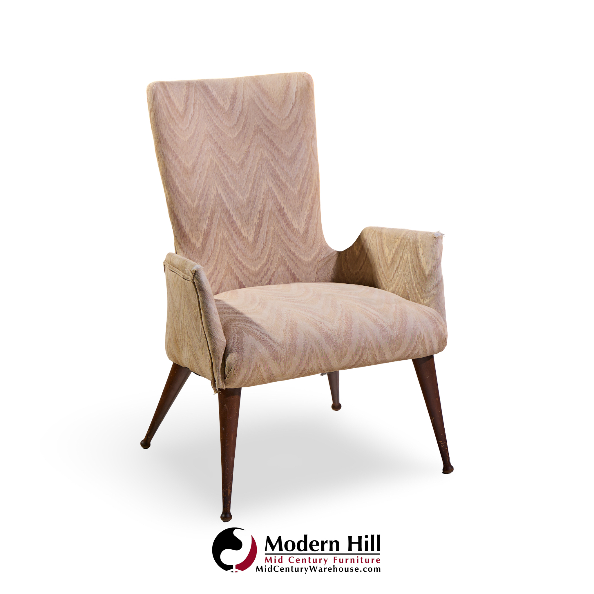 Ben Seibel Mid Century Envoy Walnut Lounge Chair