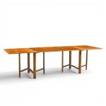 Bruno Mathsson Style Maria Mid Century Danish Teak Expanding Dining Table