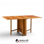 Bruno Mathsson Style Maria Mid Century Danish Teak Expanding Dining Table