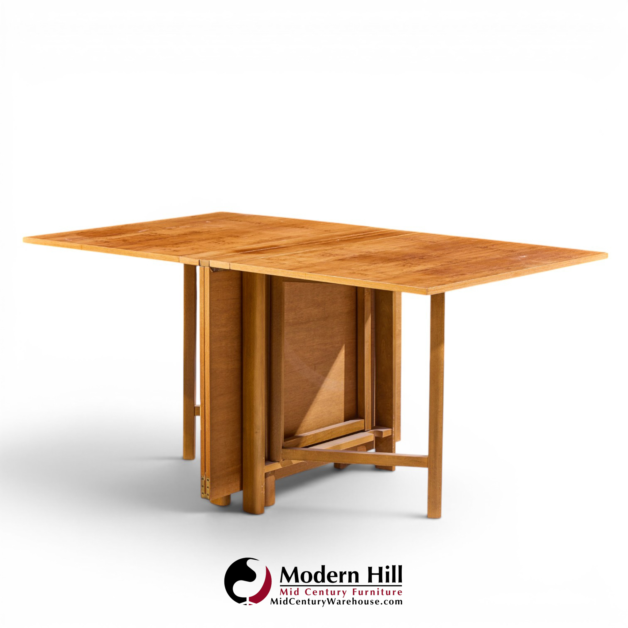 Bruno Mathsson Style Maria Mid Century Danish Teak Expanding Dining Table