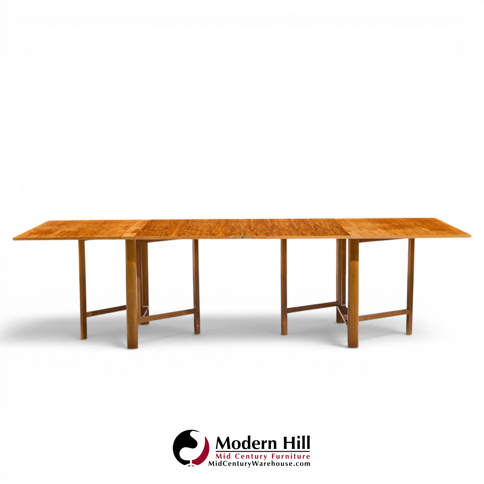 Bruno Mathsson Style Maria Mid Century Danish Teak Expanding Dining Table