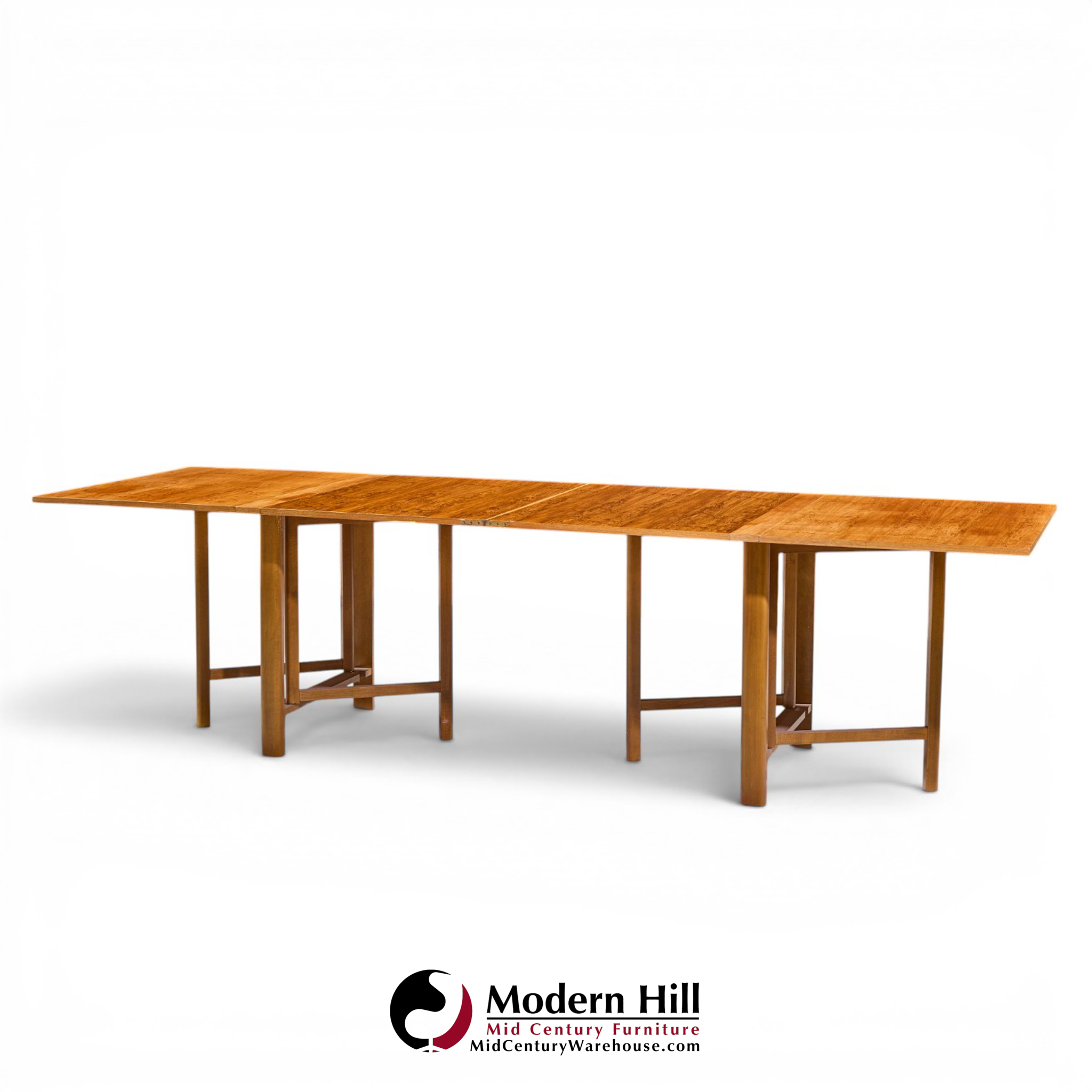 Bruno Mathsson Style Maria Mid Century Danish Teak Expanding Dining Table