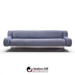 charles hollis jones mid century waterfall bear lucite base sofa