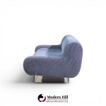 charles hollis jones mid century waterfall bear lucite base sofa