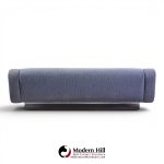 charles hollis jones mid century waterfall bear lucite base sofa