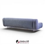 charles hollis jones mid century waterfall bear lucite base sofa