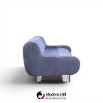 charles hollis jones mid century waterfall bear lucite base sofa