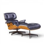 Charles and Ray Eames for Herman Miller Mid Century Eames Walnut Lounge Chair with Ottoman
