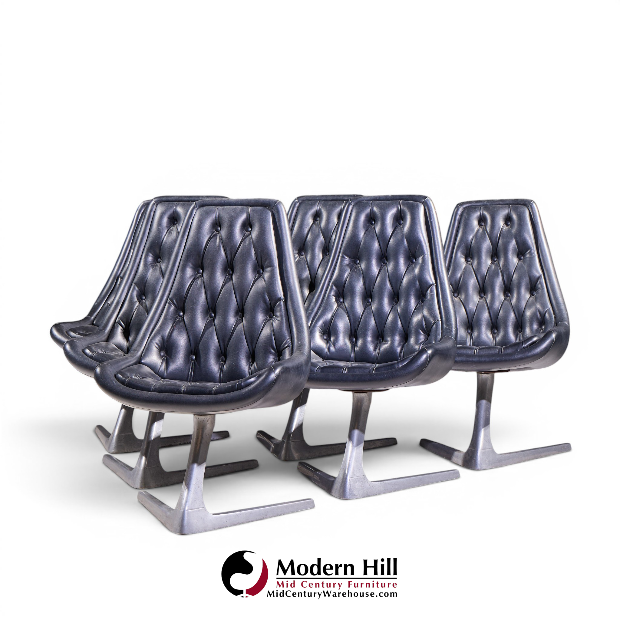 Chromcraft Star Trek Mid Century Chairs - Set of 6