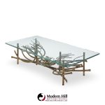 Daniel Gluck Mid Century Sculptural Bronze Coffee Table