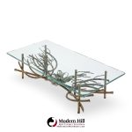 Daniel Gluck Mid Century Sculptural Bronze Coffee Table