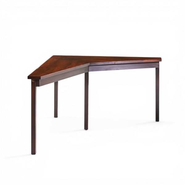 Edward Wormley for Dunbar Mid Century Mahogany Janus Sofa Corner Table