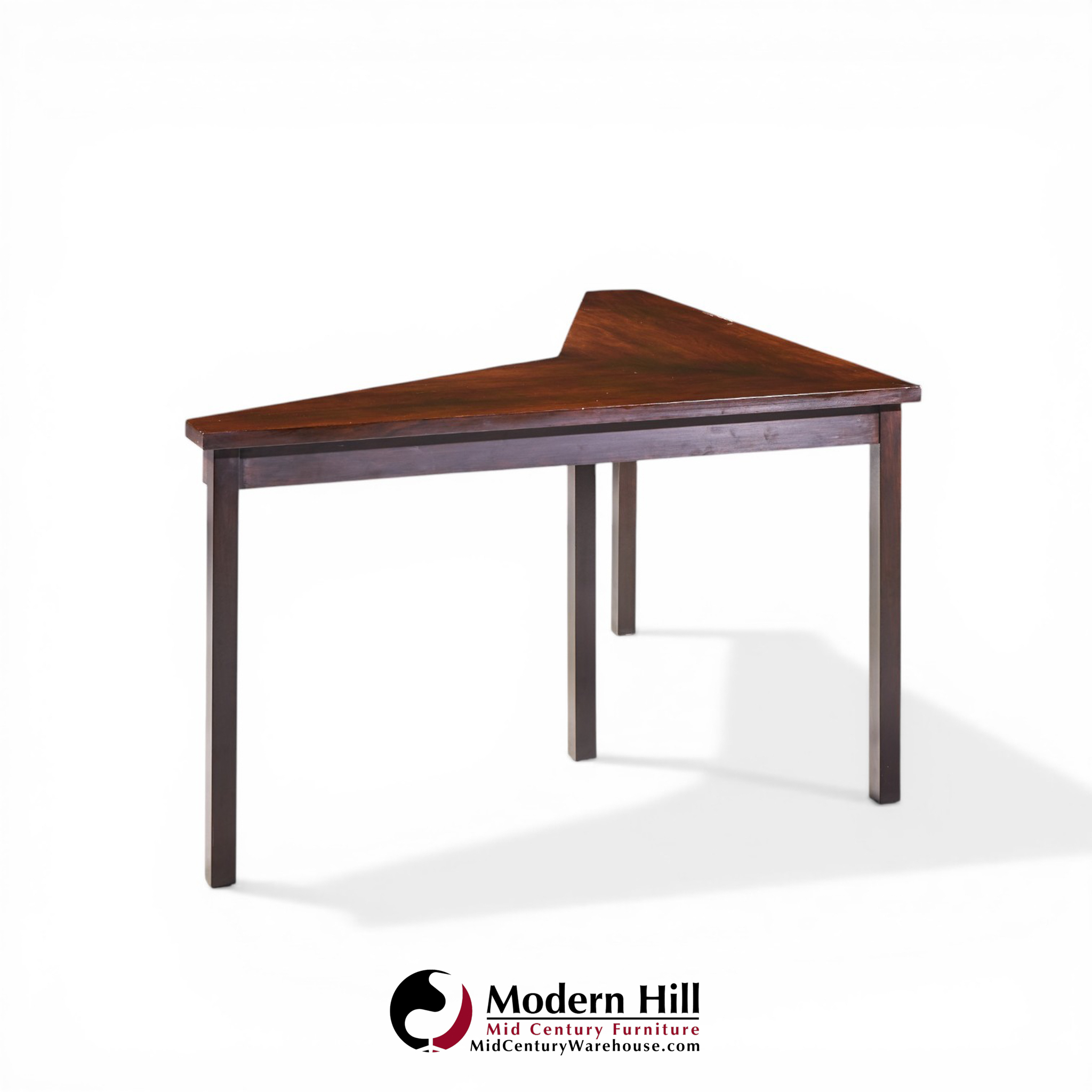 Edward Wormley for Dunbar Mid Century Mahogany Janus Sofa Corner Table