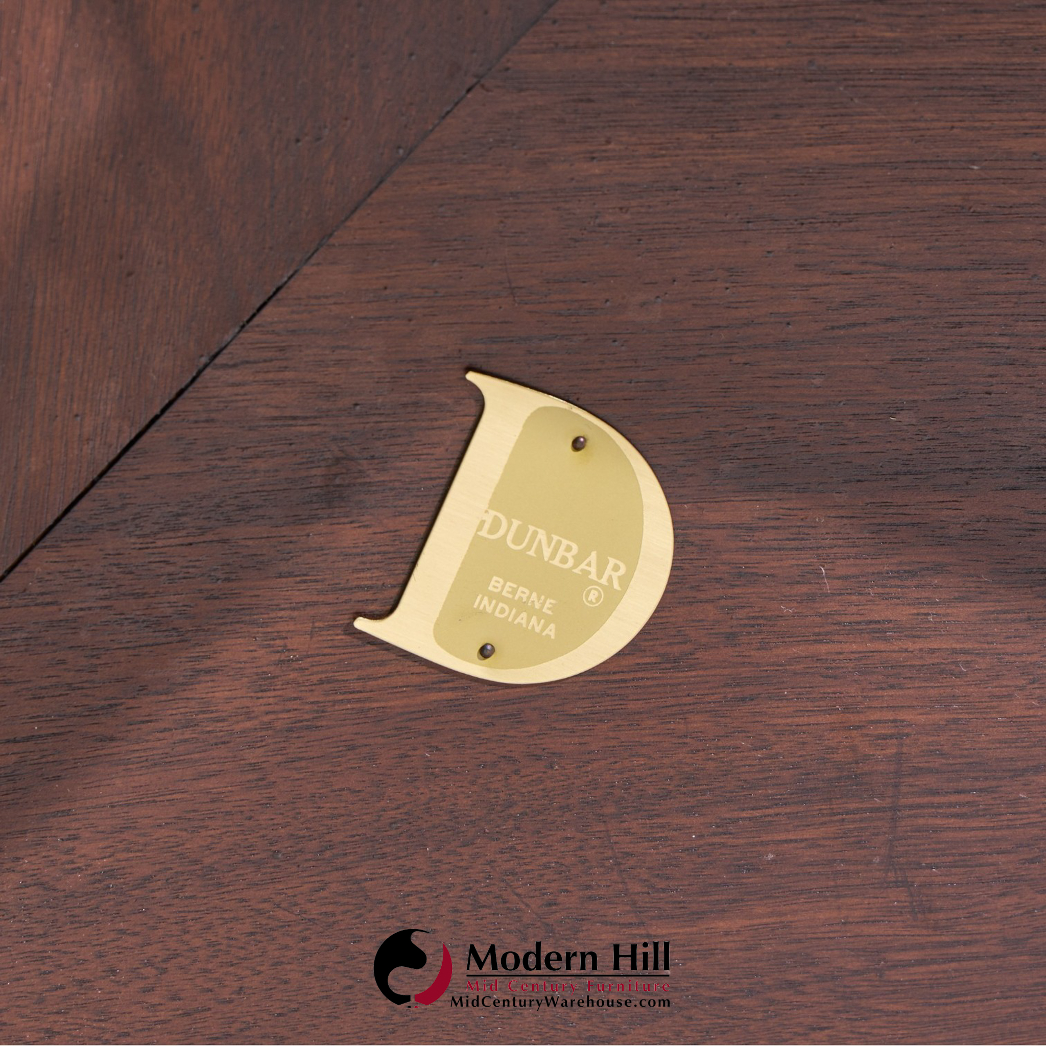 Edward Wormley for Dunbar Mid Century Mahogany Janus Sofa Corner Table