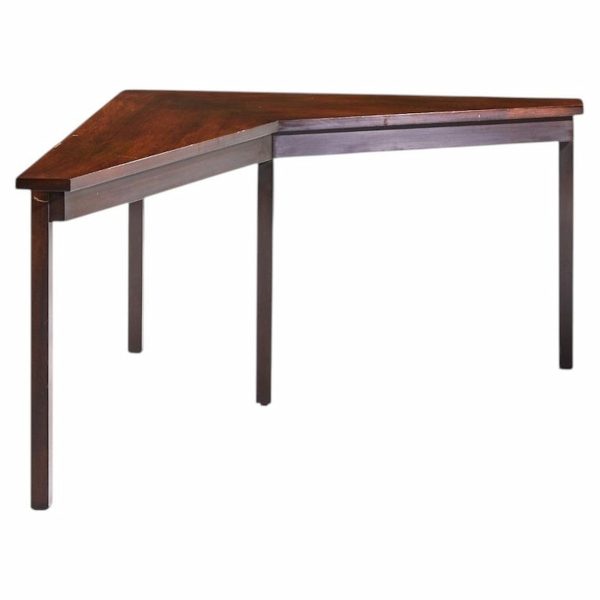 Edward Wormley for Dunbar Mid Century Mahogany Janus Sofa Corner Table