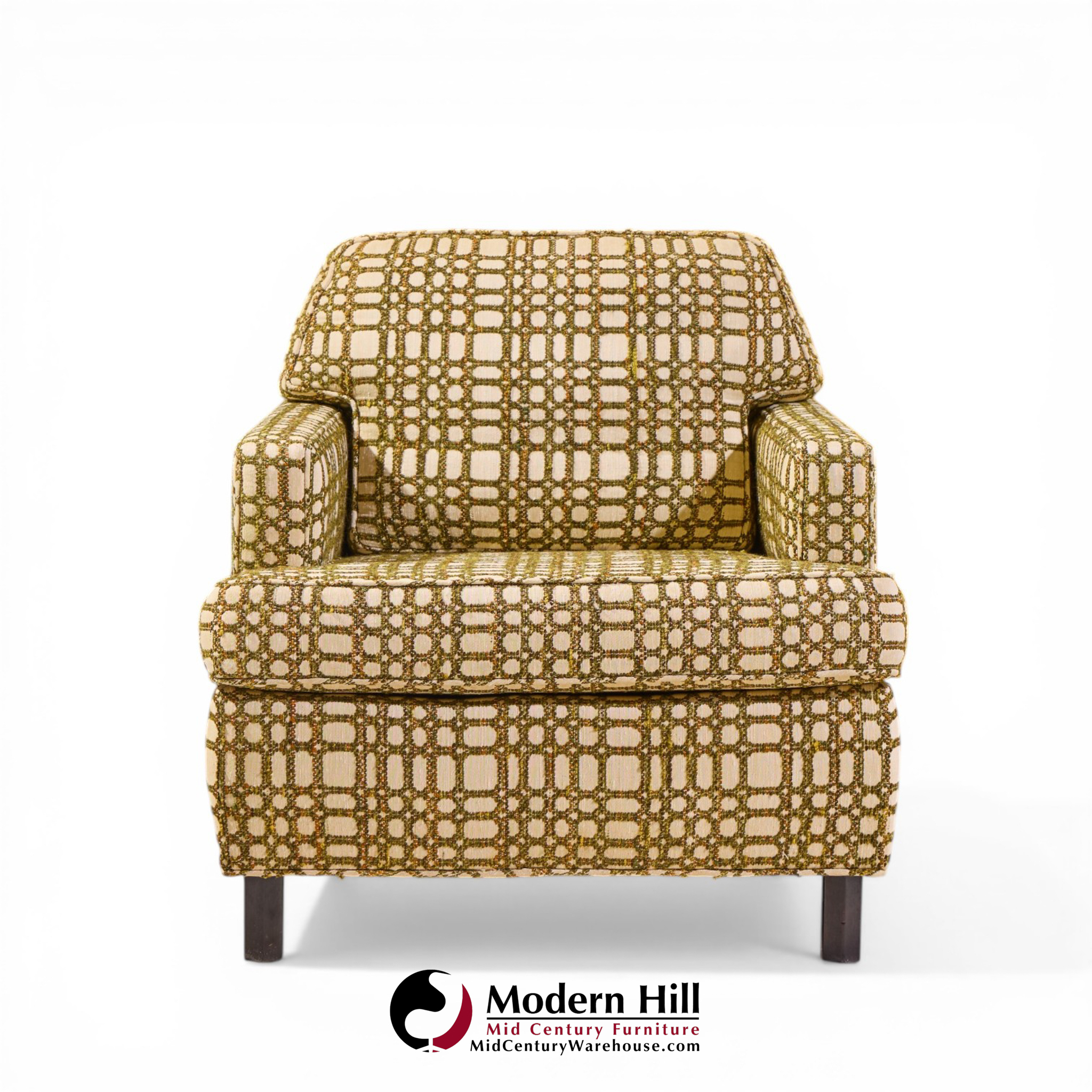 Edward Wormley for Dunbar Mid Century Mahogany Lounge Chairs - Pair