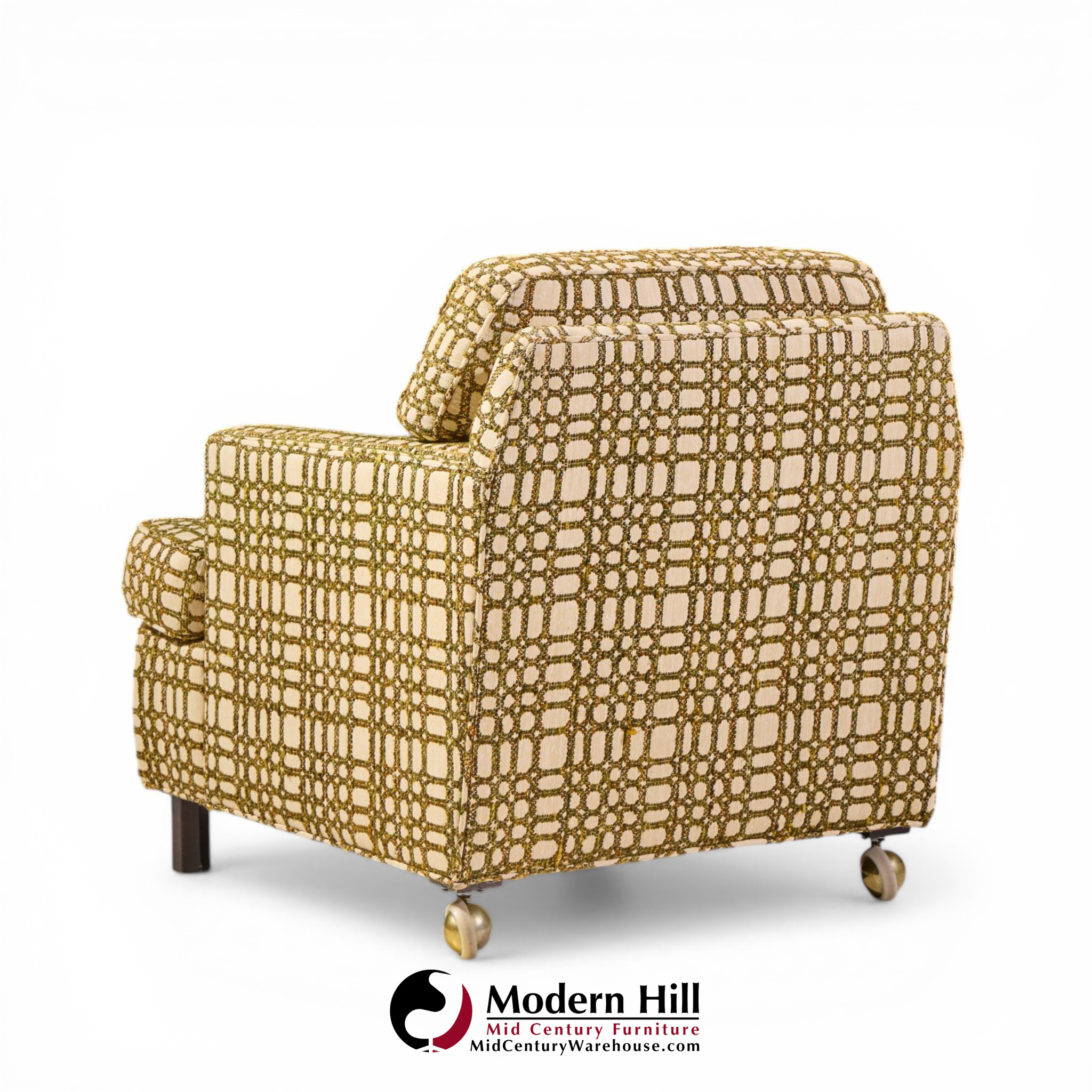 Edward Wormley for Dunbar Mid Century Mahogany Lounge Chairs - Pair