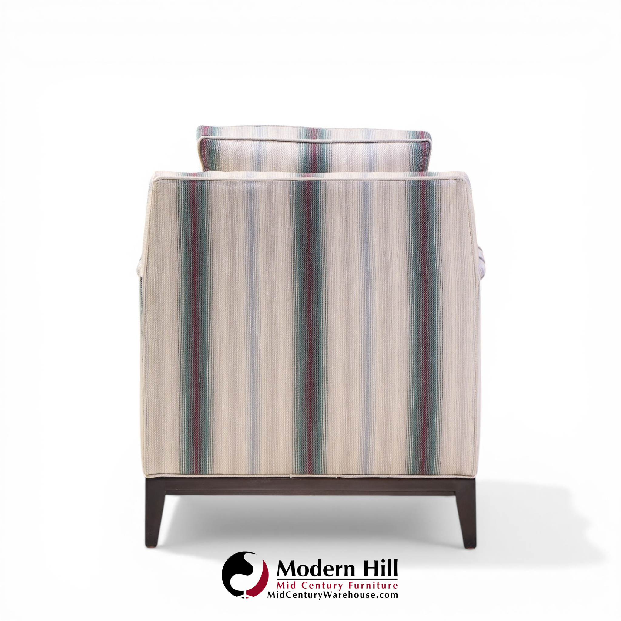 Edward Wormley for Dunbar Mid Century Mahogany Lounge Chairs - Pair