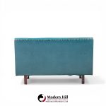 edward wormley for dunbar mid century mahogany loveseat settee sofa