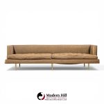 Edward Wormley for Dunbar Model 4907a Mid Century Brass Leg Sofa