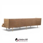 Edward Wormley for Dunbar Model 4907a Mid Century Brass Leg Sofa