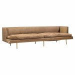 Edward Wormley for Dunbar Model 4907a Mid Century Brass Leg Sofa