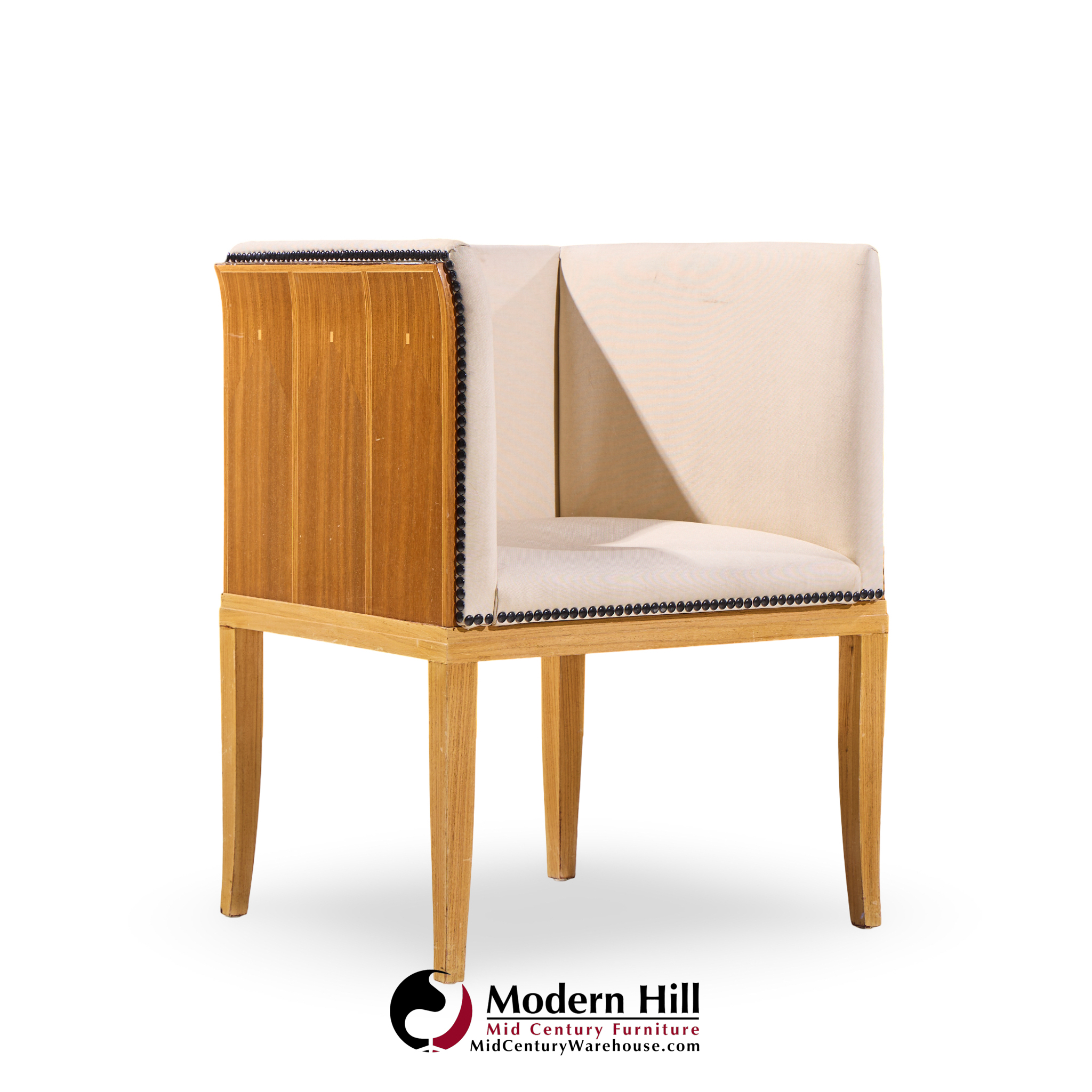 eliel saarinen for arkitektura saarinen house mid century maple arm lounge chairs - pair