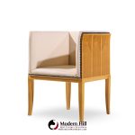 eliel saarinen for arkitektura saarinen house mid century maple arm lounge chairs - pair