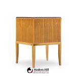 eliel saarinen for arkitektura saarinen house mid century maple arm lounge chairs - pair